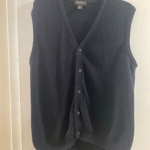 Eddie Bauer Dark Blue‎  Sz XLT Knit Vest